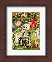 Framed Garden of Earthly Delights: Allegory of Luxury (vertical center panel detail)