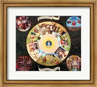 Framed Tabletop of the Seven Deadly Sins and the Four Last Things