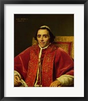 Framed Portrait of Pope Pius VII