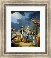 Framed Oath of Lafayette at the Festival of the Federation, 14th July 1790