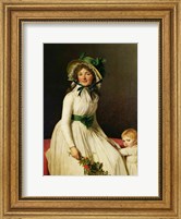Framed Madame Pierre Seriziat with her Son