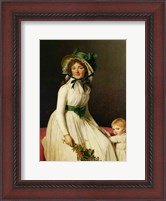 Framed Madame Pierre Seriziat with her Son