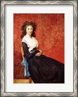 Framed Portrait of Madame Charles-Louis Trudaine