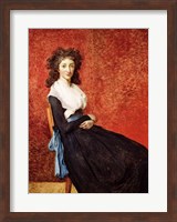 Framed Portrait of Madame Charles-Louis Trudaine