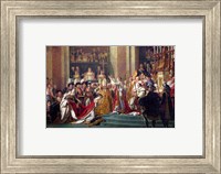 Framed Consecration of the Emperor Napoleon I Detail