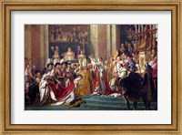 Framed Consecration of the Emperor Napoleon I Detail