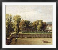 Framed View of the Luxembourg Gardens in Paris, 1794