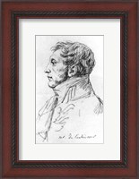 Framed Portrait of Armand Augustin Louis. Marquis de Caulaincourt