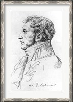 Framed Portrait of Armand Augustin Louis. Marquis de Caulaincourt