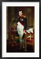 Framed Napoleon Bonaparte