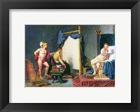 Framed Apelles Painting Campaspe in the Presence of Alexander the Great