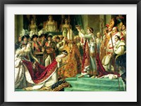 Framed Consecration of the Emperor Napoleon and the Coronation of the Empress Josephine