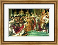 Framed Consecration of the Emperor Napoleon and the Coronation of the Empress Josephine