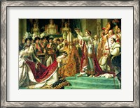 Framed Consecration of the Emperor Napoleon and the Coronation of the Empress Josephine