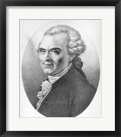 Framed Portrait of Michel-Jean Sedaine