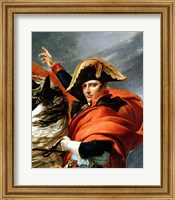 Framed Napoleon Crossing the Alps, detail