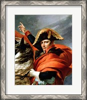 Framed Napoleon Crossing the Alps, detail