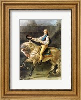 Framed Equestrian Portrait of Stanislas Kostka Potocki