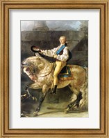 Framed Equestrian Portrait of Stanislas Kostka Potocki