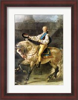 Framed Equestrian Portrait of Stanislas Kostka Potocki