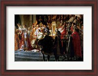 Framed Consecration of the Emperor Napoleon and the Coronation of the Empress Josephine, Throne Detail