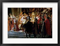 Framed Consecration of the Emperor Napoleon and the Coronation of the Empress Josephine, Throne Detail