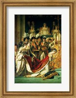 Framed Consecration of the Emperor Napoleon and the Coronation of the Empress Josephine, detail