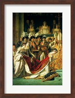 Framed Consecration of the Emperor Napoleon and the Coronation of the Empress Josephine, detail