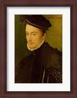 Framed Portrait presumed to be Hercule-Francois de France