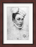 Framed Portrait of King Charles IX of France, 1561