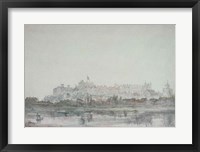 Framed Windsor Castle from the River, 19th century