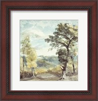 Framed Landscape with Trees and a Distant Mansion