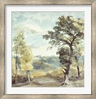 Framed Landscape with Trees and a Distant Mansion