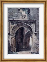 Framed East Bergholt Church: South Archway of the Ruined Tower, 1806