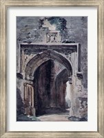 Framed East Bergholt Church: South Archway of the Ruined Tower, 1806