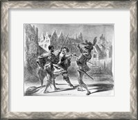 Framed Duel between Faust and Valentine, from Goethe's Faust