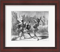 Framed Duel between Faust and Valentine, from Goethe's Faust