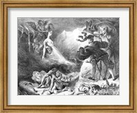 Framed Faust and Mephistopheles at the Witches' Sabbath, from Goethe's Faust, 1828