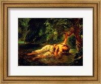 Framed Death of Ophelia, 1844