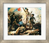 Framed Study for Liberty Leading the People