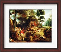 Framed Wild Boar Hunt