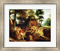 Framed Wild Boar Hunt