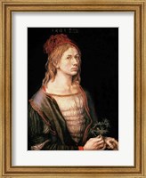 Framed Self Portrait with a Thistle, 1493