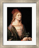 Framed Self Portrait with a Thistle, 1493