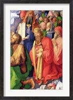 Framed Landauer Altarpiece: King David, 1511, Detail