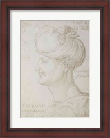 Framed Head of Suleyman the Magnificent