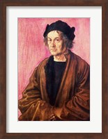 Framed Albrecht Durer's Father, 1497