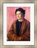 Framed Albrecht Durer's Father, 1497