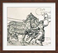 Framed Triumphal Chariot of Emperor Maximilian I of Germany: horse detail