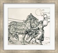 Framed Triumphal Chariot of Emperor Maximilian I of Germany: horse detail